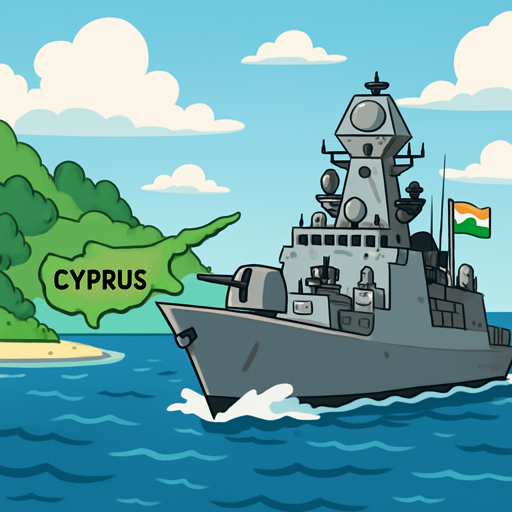 Военный корабль ВМС Индии прибудет на Кипр в воскресенье в рамках усилий по укреплению оборонных связей между двумя странами