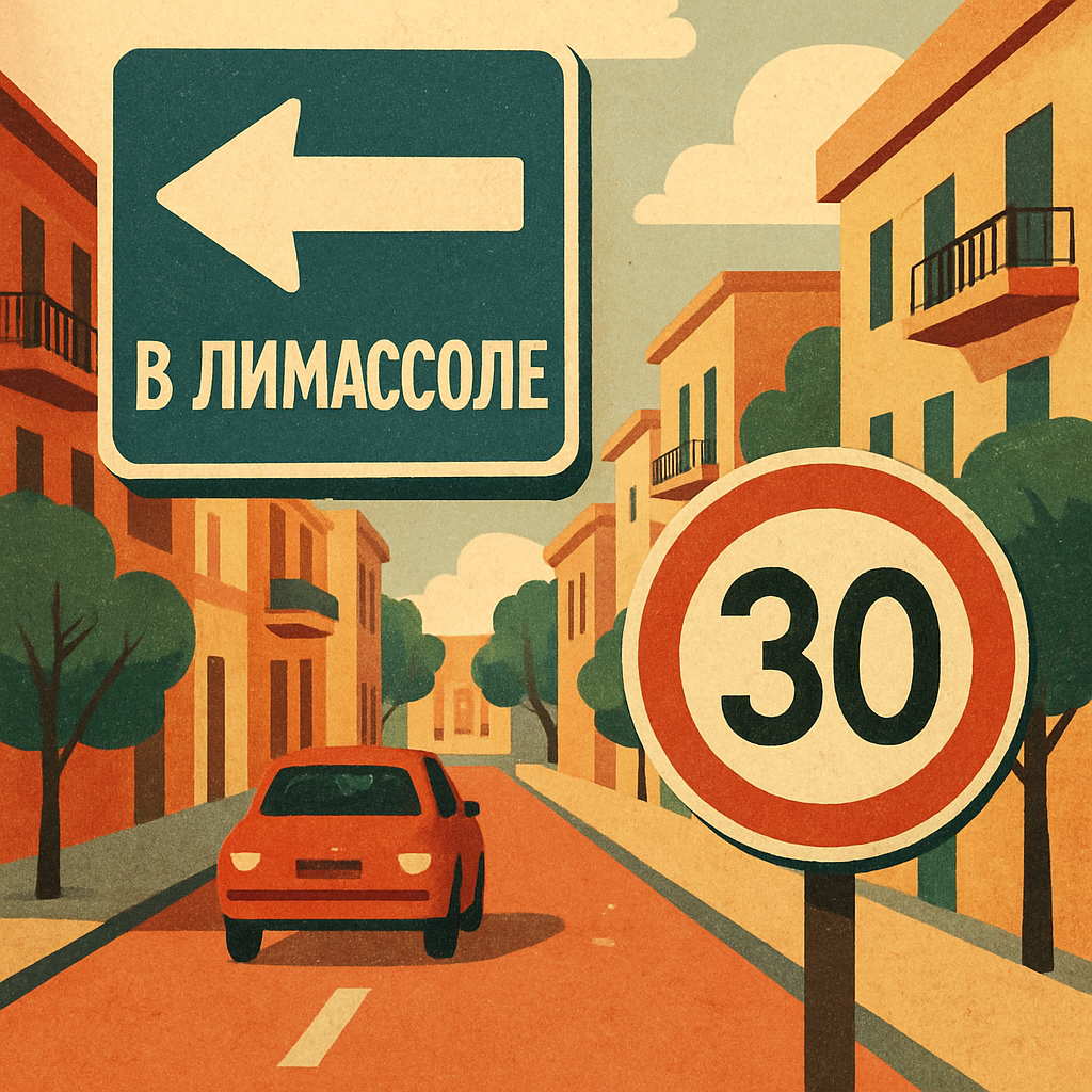 В Лимассоле с 29 октября некоторые улицы станут односторонними, а скоростные ограничения на них снизятся до 30 км/ч