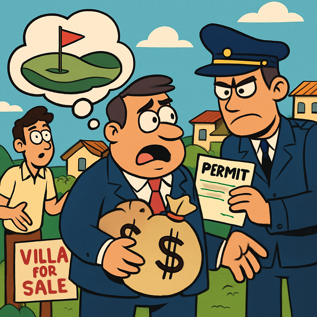 На Кипре предприниматели, не оплатившие взнос за разрешение на строительство гольф-полей и одновременно получающие прибыль от продажи вилл, рискуют лишиться своих разрешений