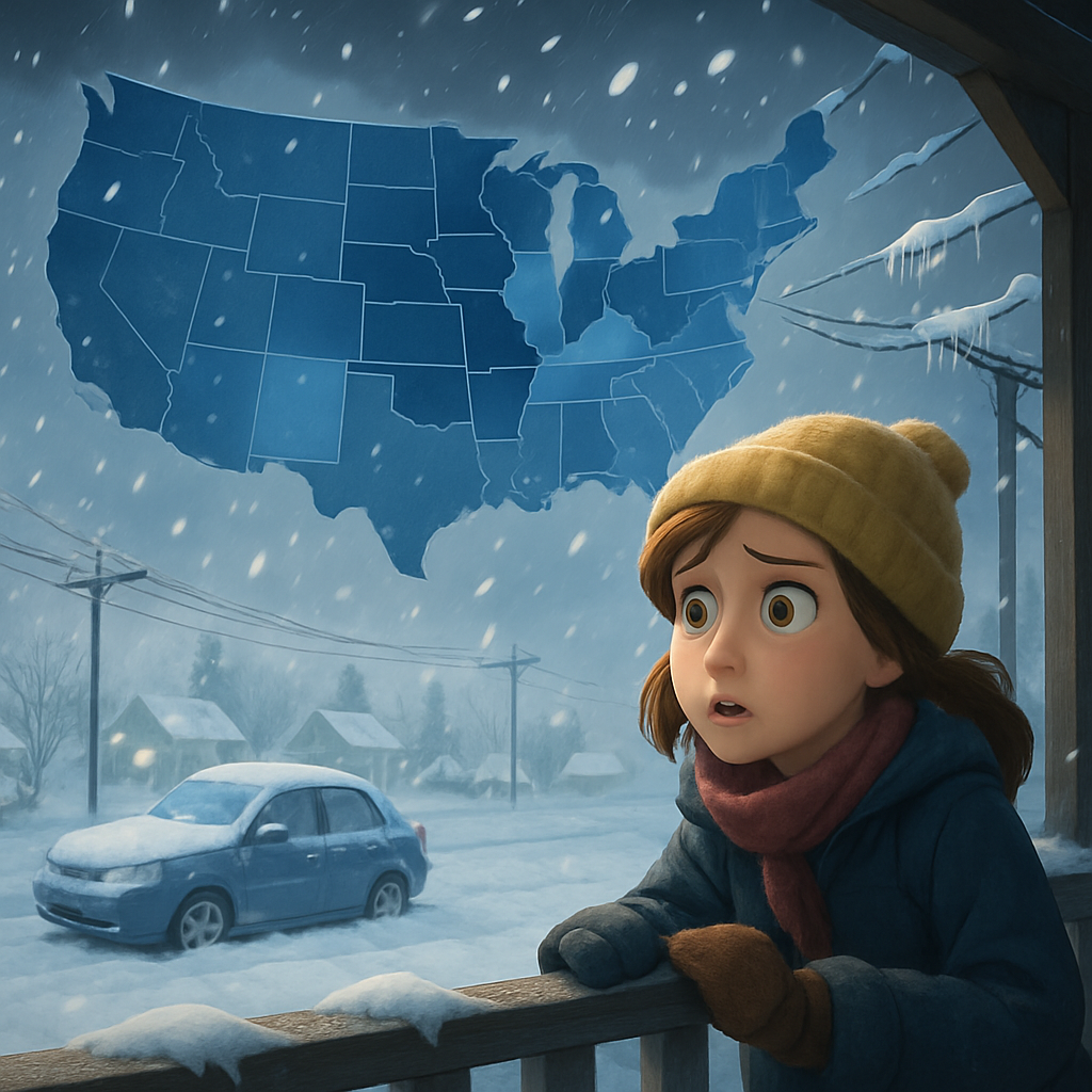 People across a large section of the central and eastern United States are facing predictions for heavy snow and ice starting Friday