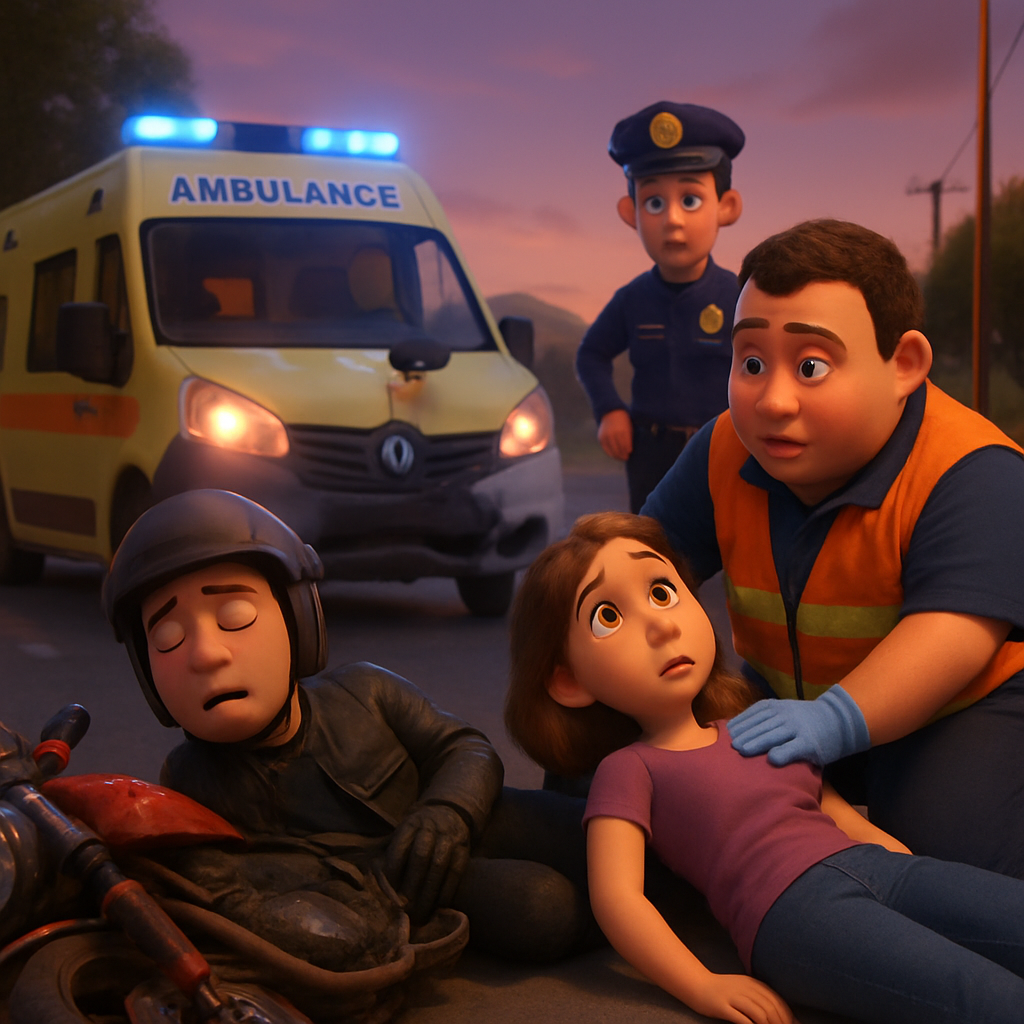 Новое ДТП с мотоциклом произошло около 19:30 в Пафосе