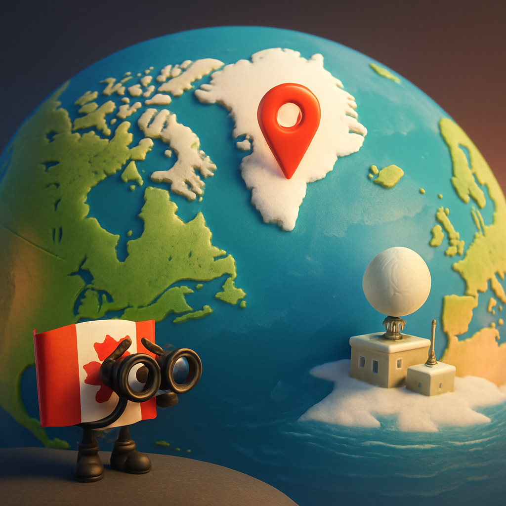 Greenland sits off the northeastern coast of Canada, with more than two-thirds of its territory lying within the Arctic Circle making its location crucial to the defence of North America since World War II