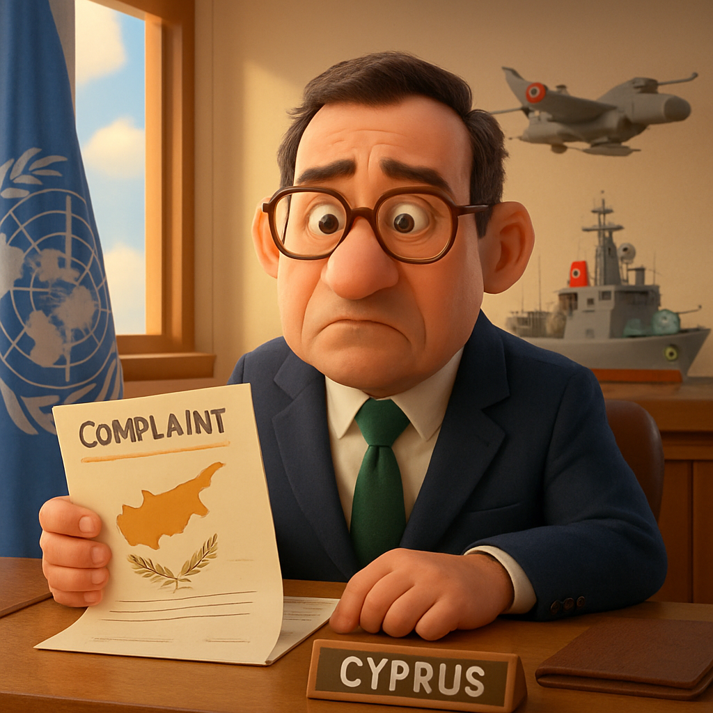 Cyprus has officially filed a complaint with the UN regarding what it describes as a 'wide series of violations of air and maritime space' by Turkey