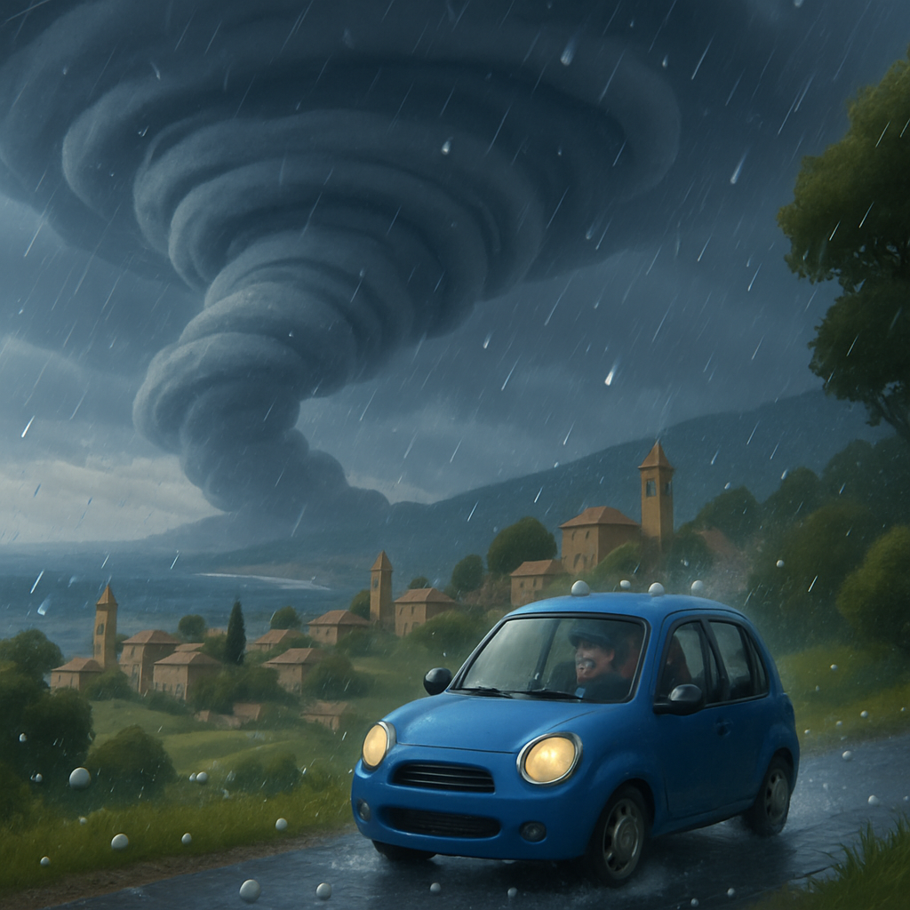 Циклон «Байрон» продолжает влиять на регион, принося на Кипр локальные дожди с градом