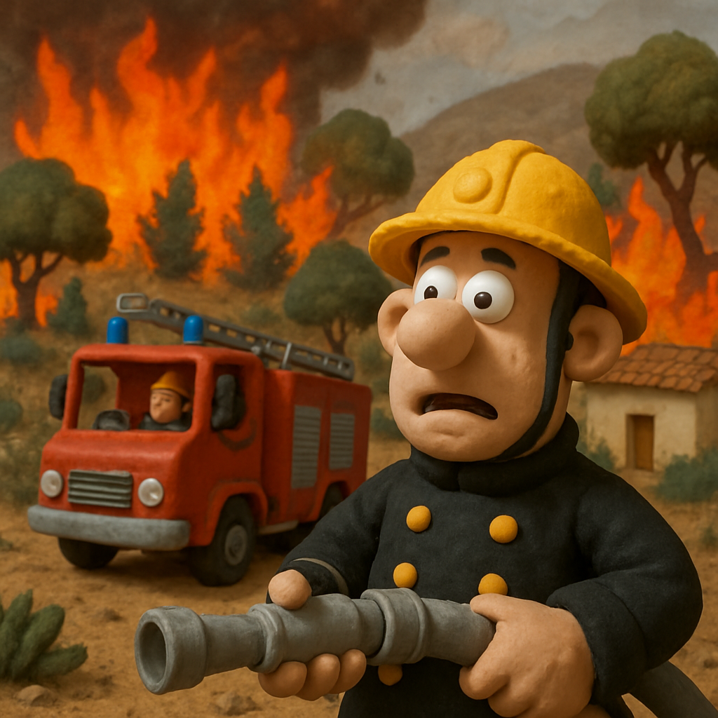 Утром в районе Пафоса разгорелся пожар