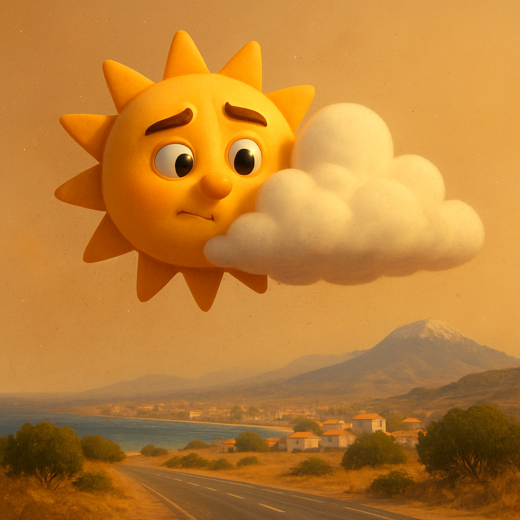 В пятницу на Кипре будет частично облачно, с пылью в атмосфере