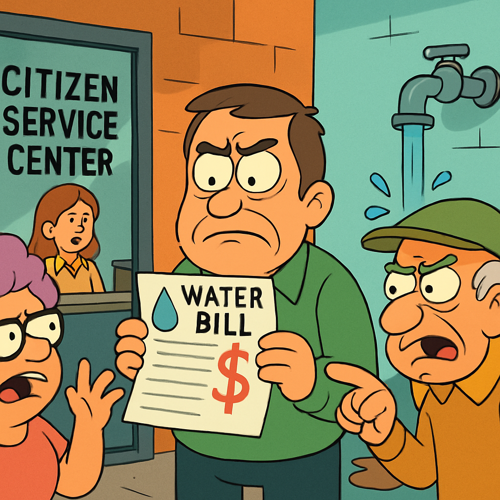 Residents of Paphos are complaining about high water bills