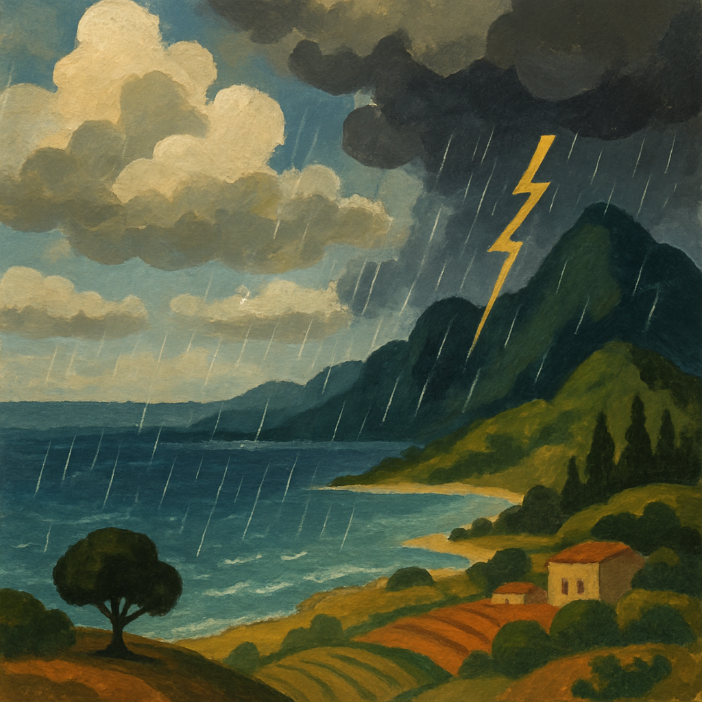 В ближайшие дни на Кипре обещают повышенную облачность и отдельные дожди, а в горных районах возможны грозы