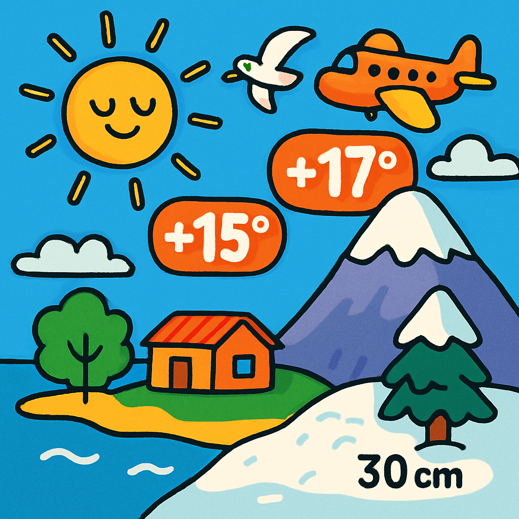 On Thursday, Cyprus will be mostly clear