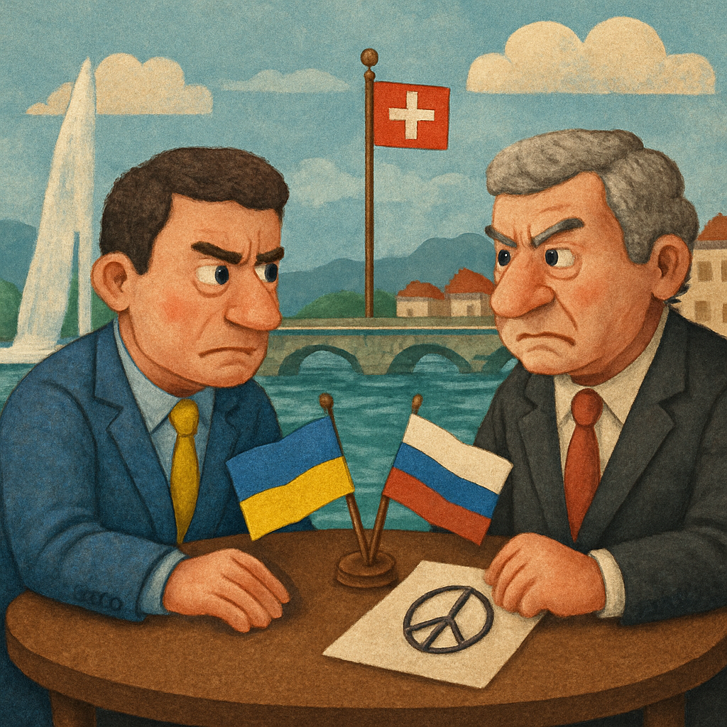 The talks in Geneva, Switzerland, were expected to focus on Ukrainian-held territory in the east that Russia wants to control as the price of peace