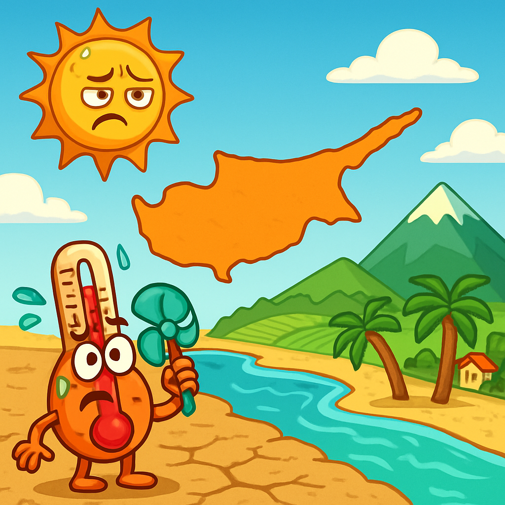 Сегодня на Кипре до +34C внутри страны, около +32C на побережьях и +25C в горах