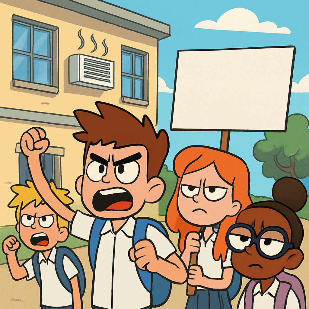 В Ларнаке ученики лицея устроили бойкот уроков