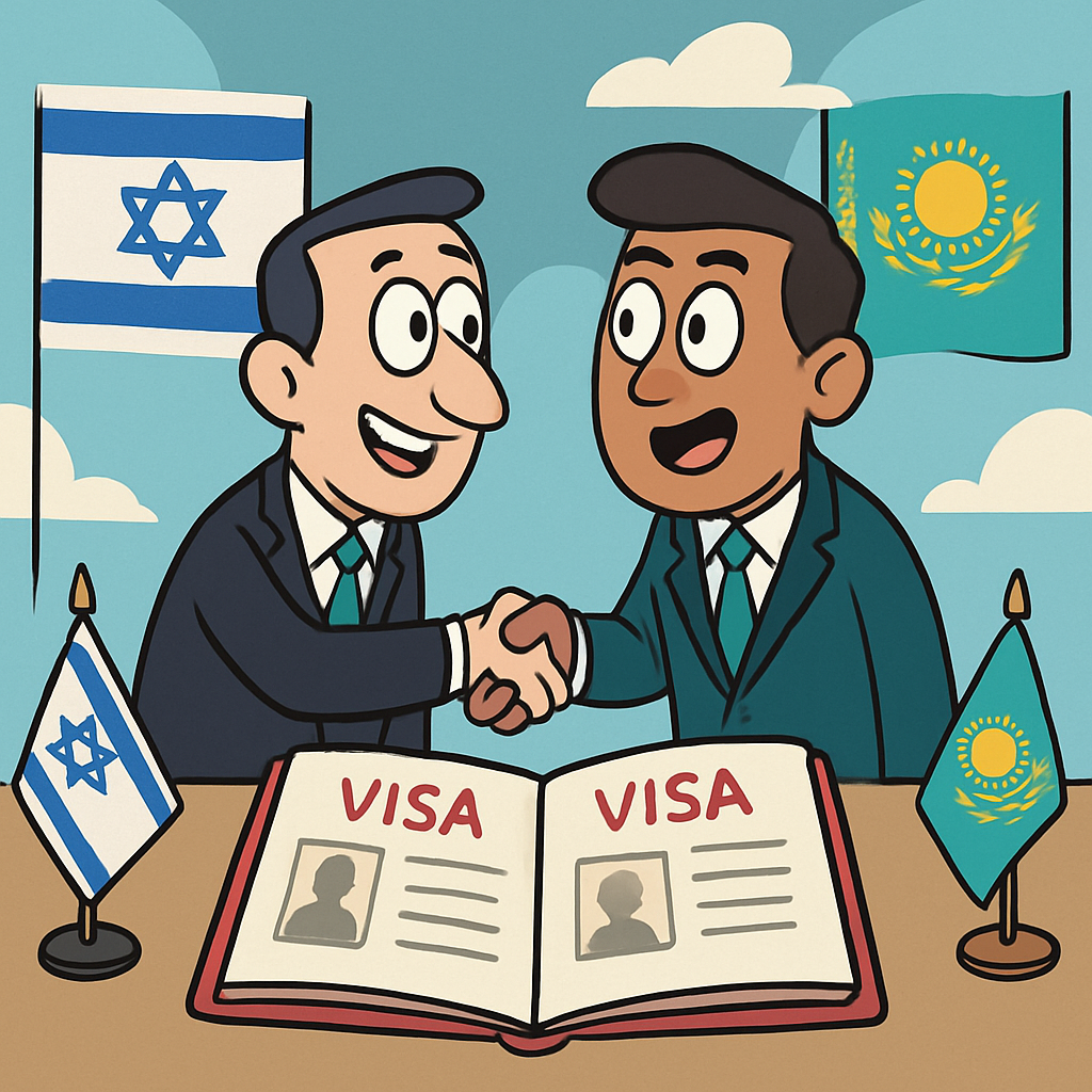 Israel and Kazakhstan plan to exempt its citizens from touristic visa requirements, marking a new step in strengthening bilateral relations