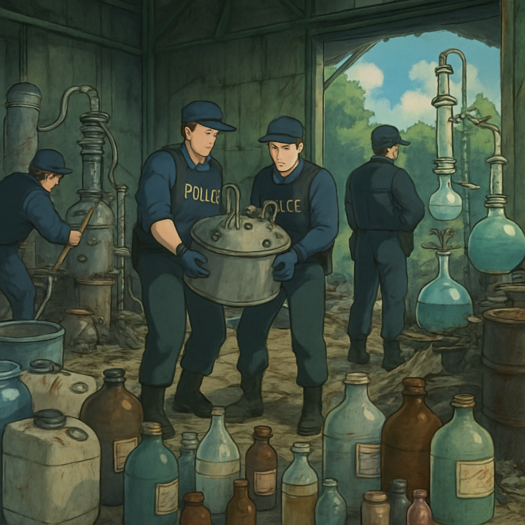 Authorities dismantled 24 industrial-scale labs and seized around 1,000 tonnes of chemicals used to make street drugs such as MDMA, amphetamine and meth