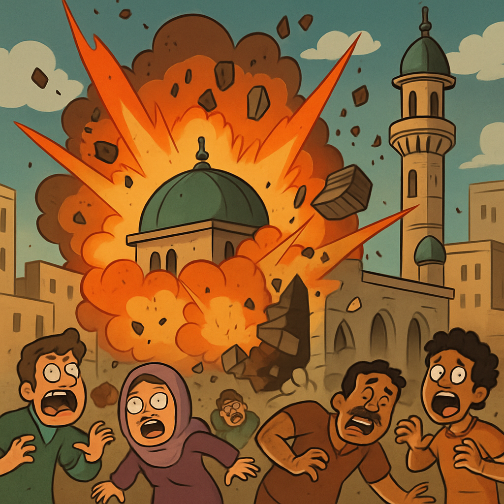 An explosion at an Alawite mosque in Syria's third-largest city also injured 21 as authorities investigate the attack following a recent spike in violence