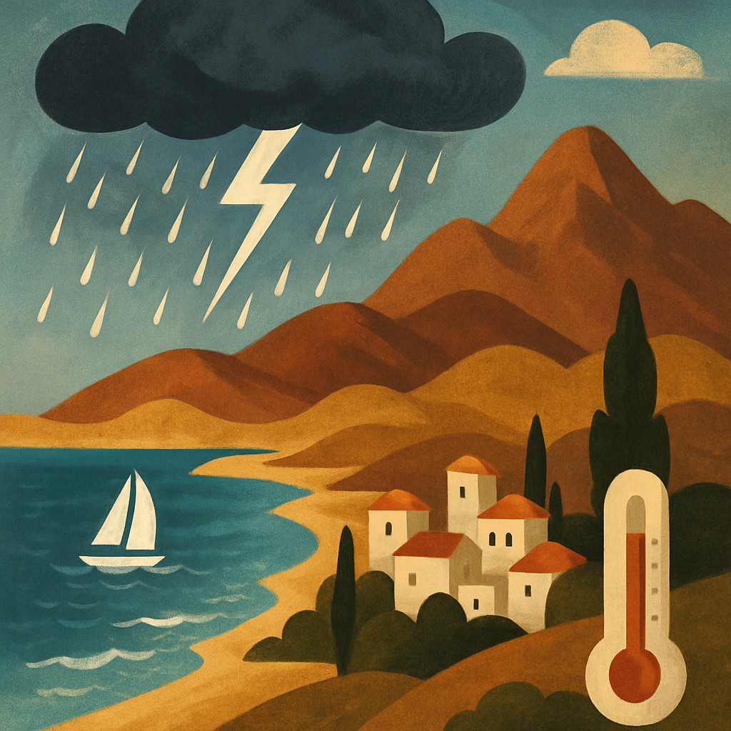 Сегодня на Кипре ожидаются отдельные дожди и грозы, в основном в горных районах