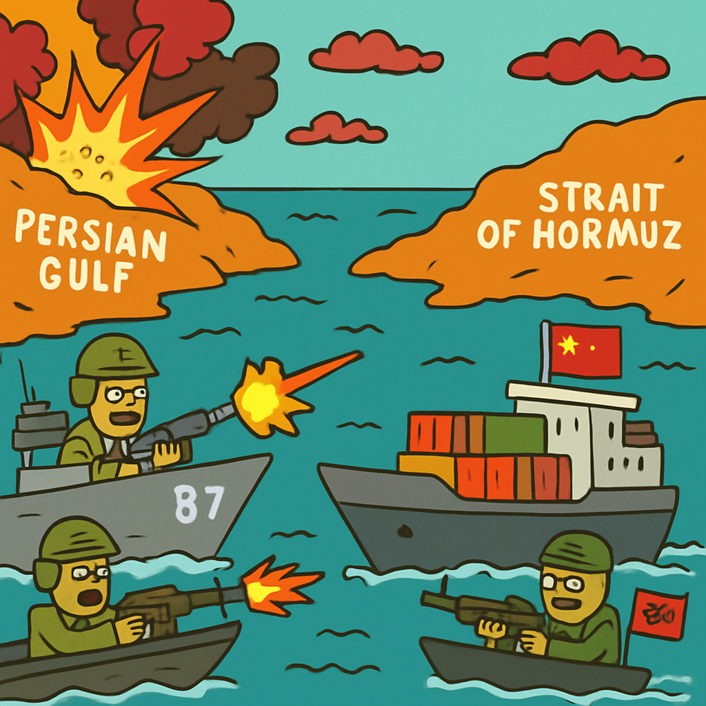 The Persian Gulf is currently a hot zone due to hostilities