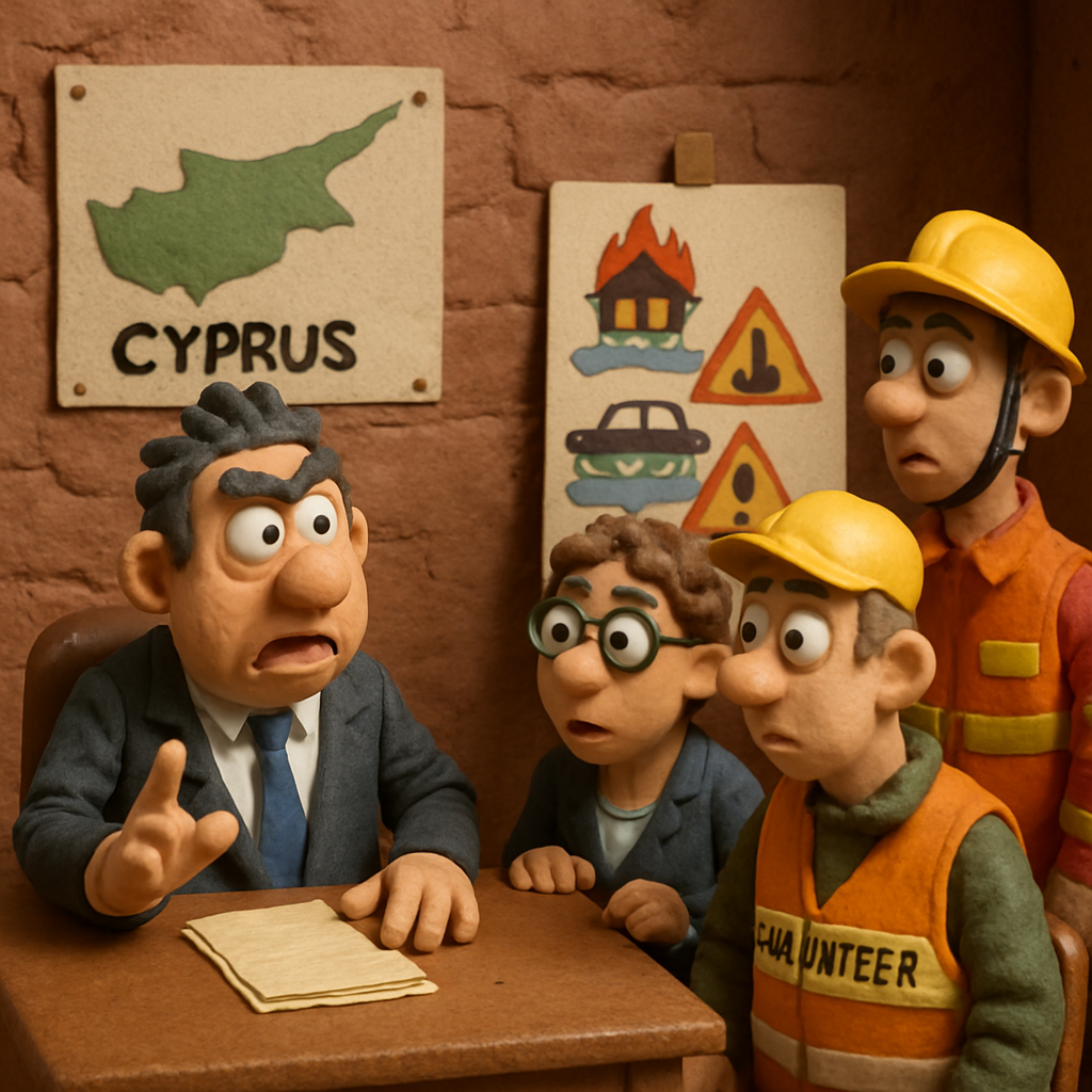 In Cyprus, there is a discussion about a bill to create organized groups of professional-level volunteers to assist government services during various emergencies: fires, floods, natural disasters, search for missing persons, evacuation of people, and providing humanitarian aid