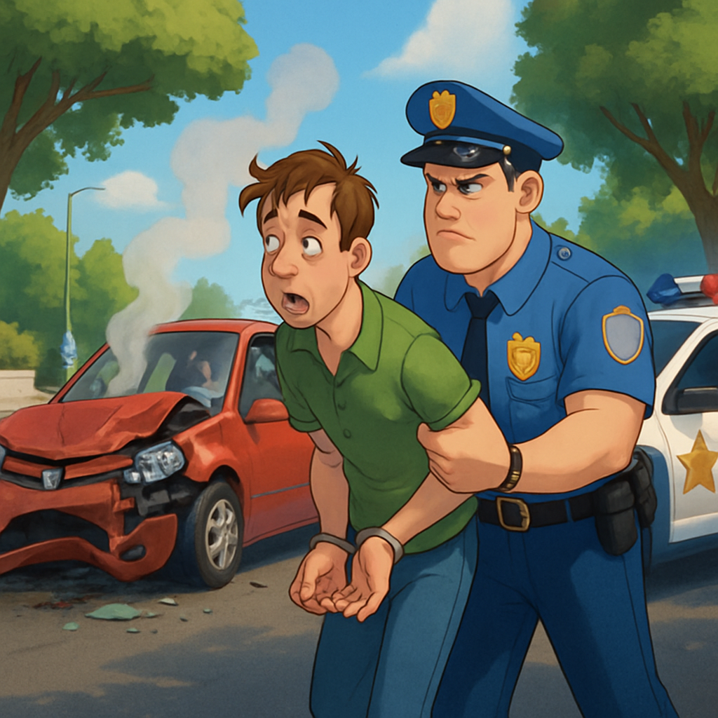 В районе Никосии после ДТП арестовали водителя, у которого количество алкоголя в крови превышало норму в семь раз