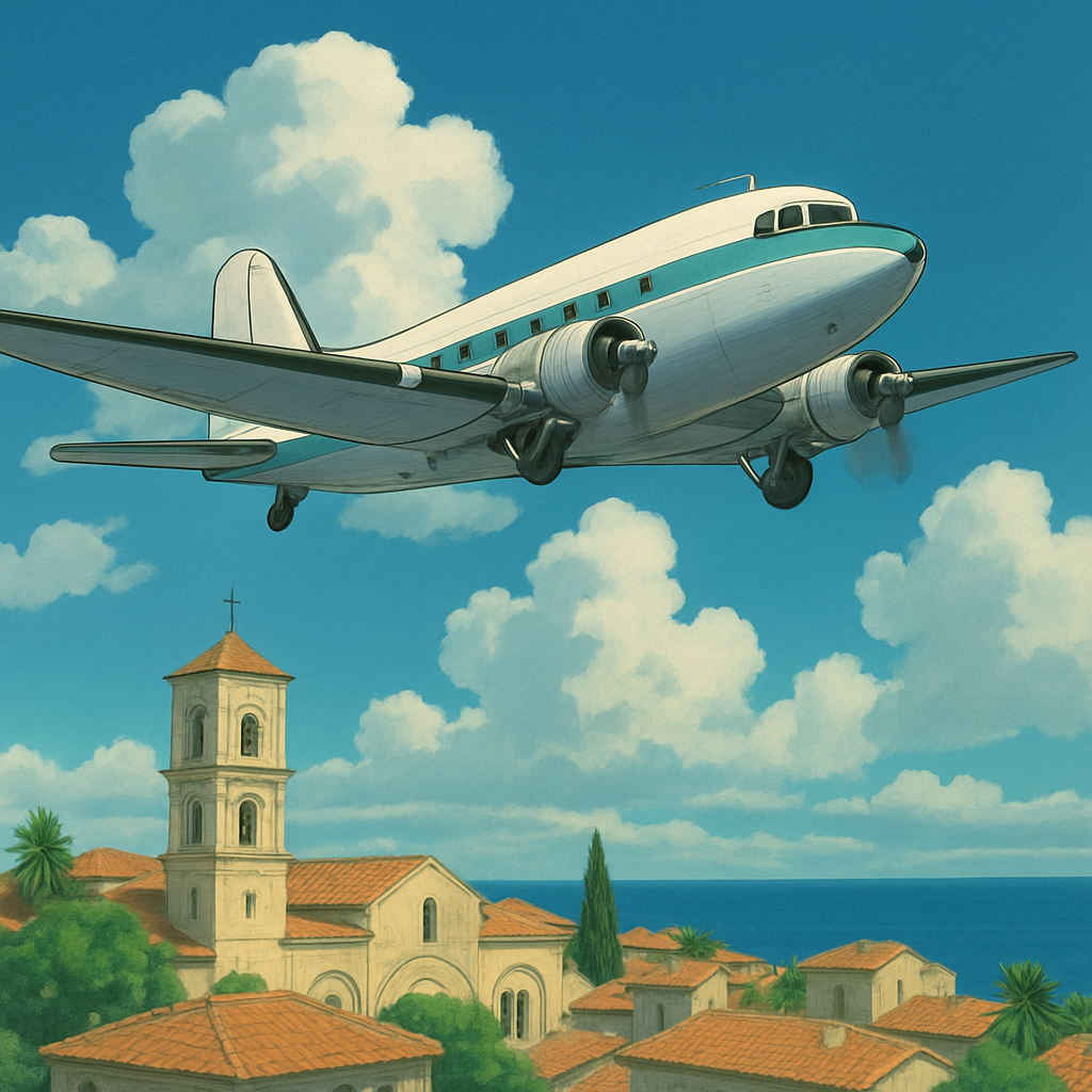 Над Ларнакой кружит редкий DC-3