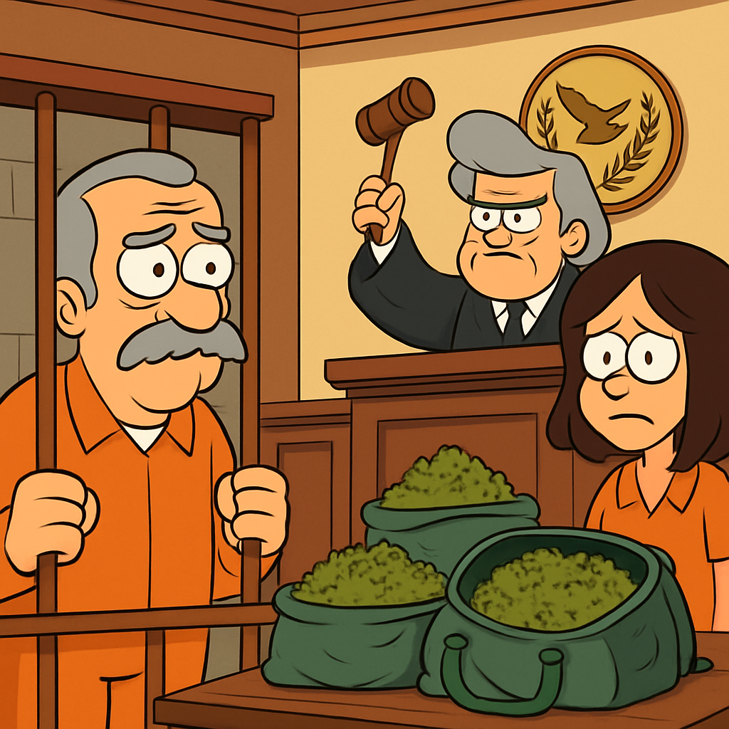 A 66-year-old man and a 48-year-old woman were sentenced to 11 years and 2