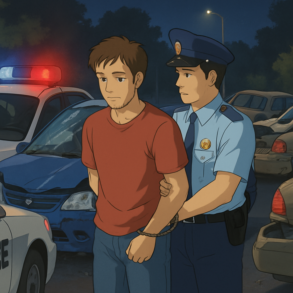 25-летний мужчина арестован в Пафосе после того, как сел за руль в состоянии алкогольного опьянения и стал виновником ДТП с участием трех автомобилей