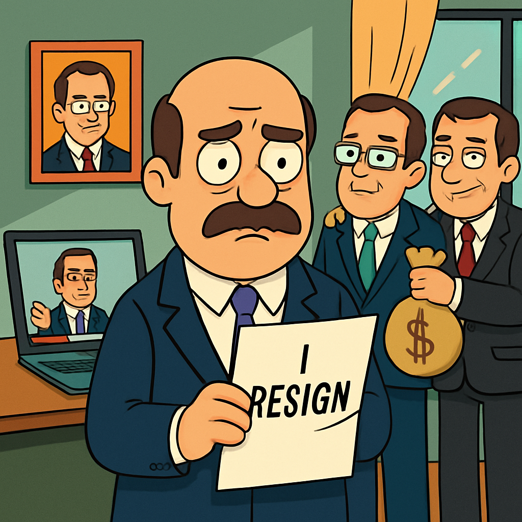 Chief of staff Charalambos Charalambous resigns after online video suggested he and others used their ties to President Nikos Christodoulides to earn favours for would-be investors in exchange for money