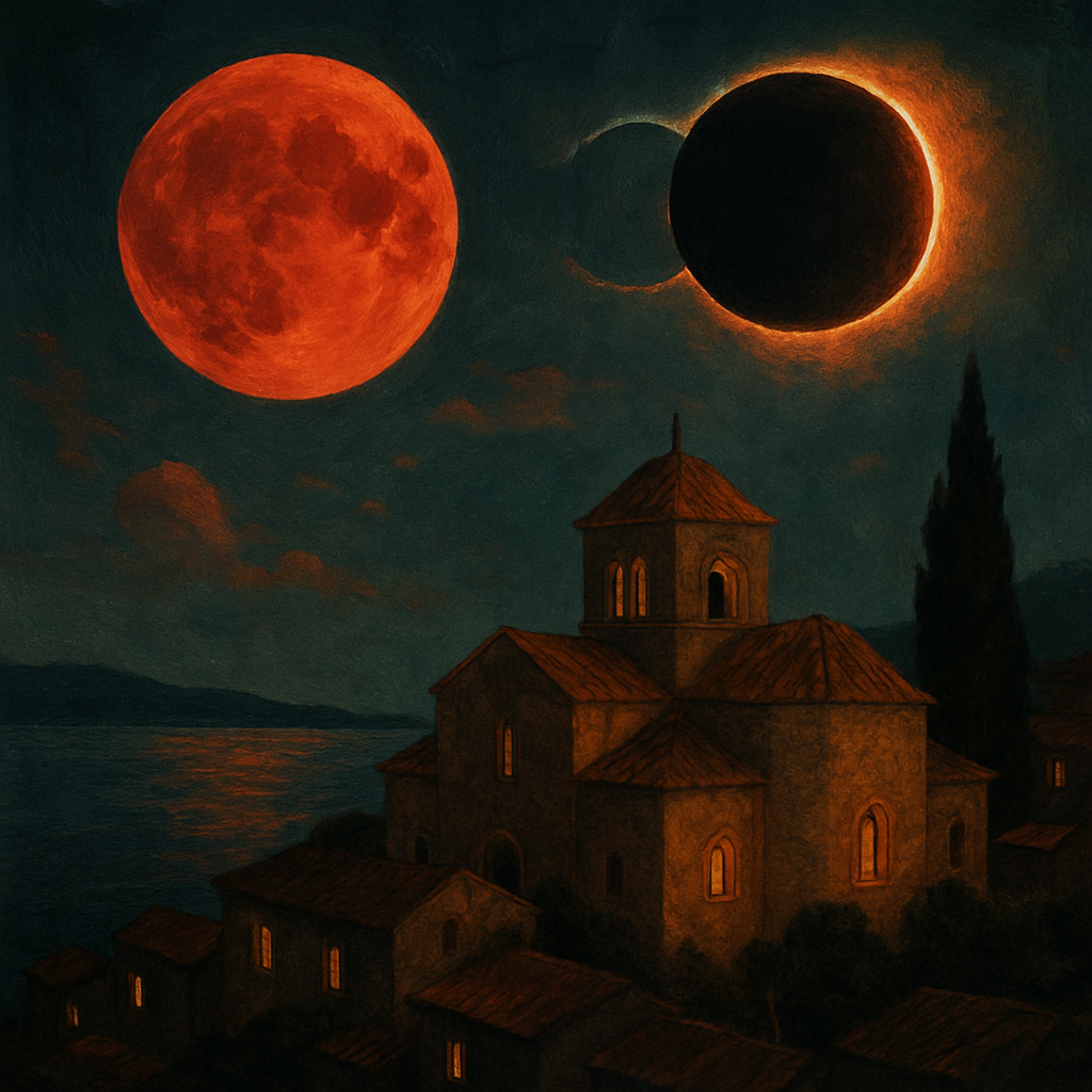 Кровавая луна и затмение над Кипром