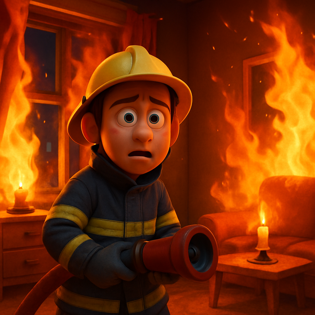 Вчера вечером в Никосии вспыхнул пожар в одной из квартир