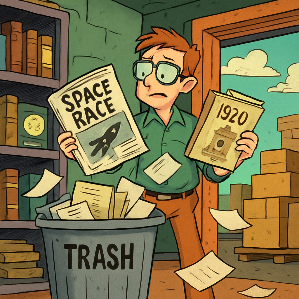 Holdings from the library at the Goddard Space Flight Center, which includes unique documents from the early 20th century to the Soviet space race, will be warehoused or thrown out