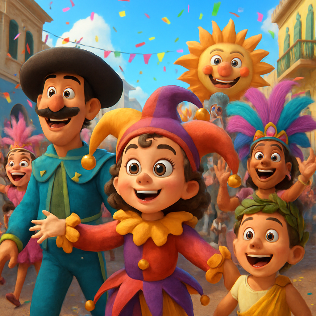 A carnival parade took place in Larnaca