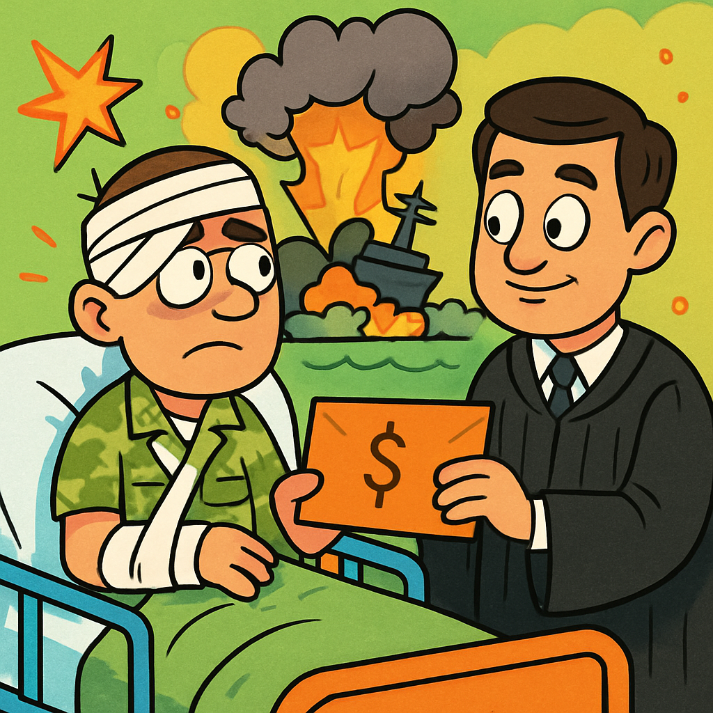 The Supreme Court increased the amount of compensation awarded to the soldier who was injured as a result of the explosion on July 11, 2011, at the naval base in Mari