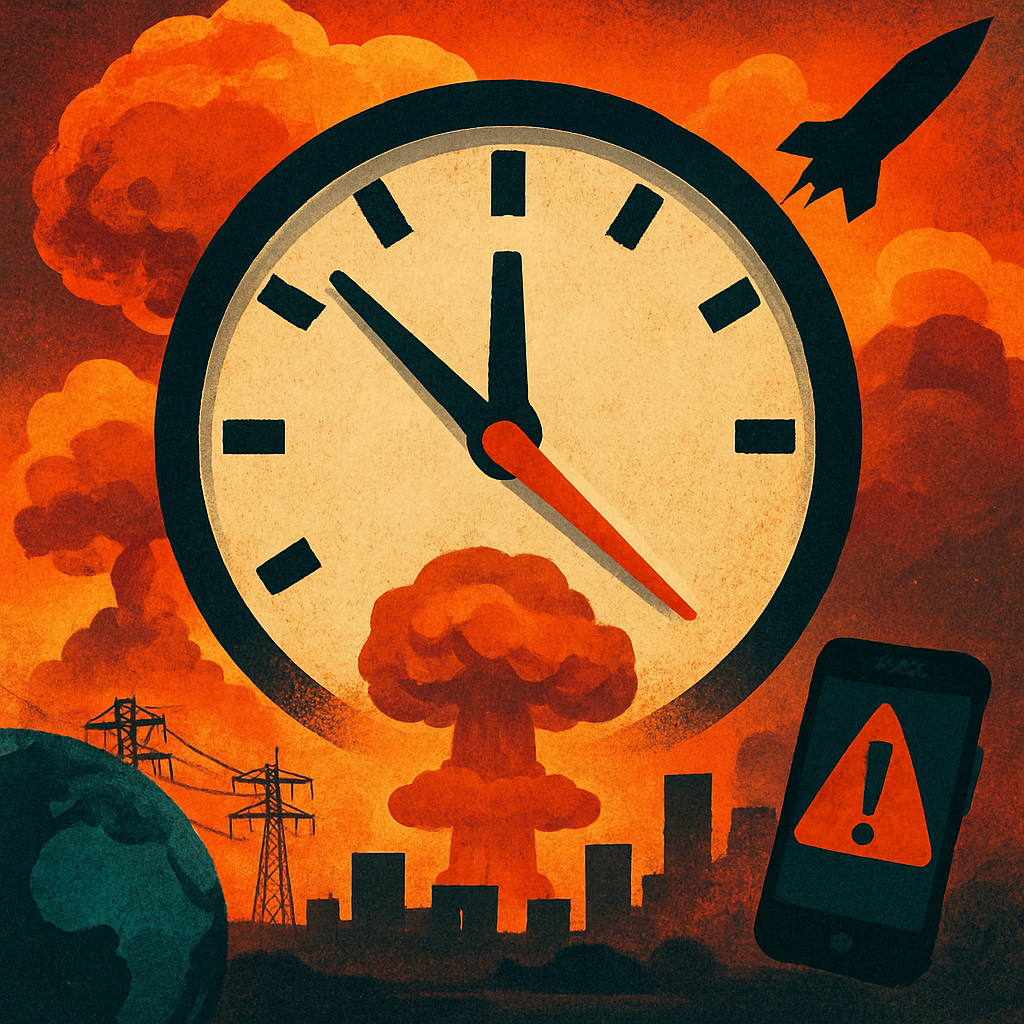The Doomsday Clock moved to 85 seconds to midnight, the closest ever, due to rising threats from nuclear weapons, climate change and disinformation