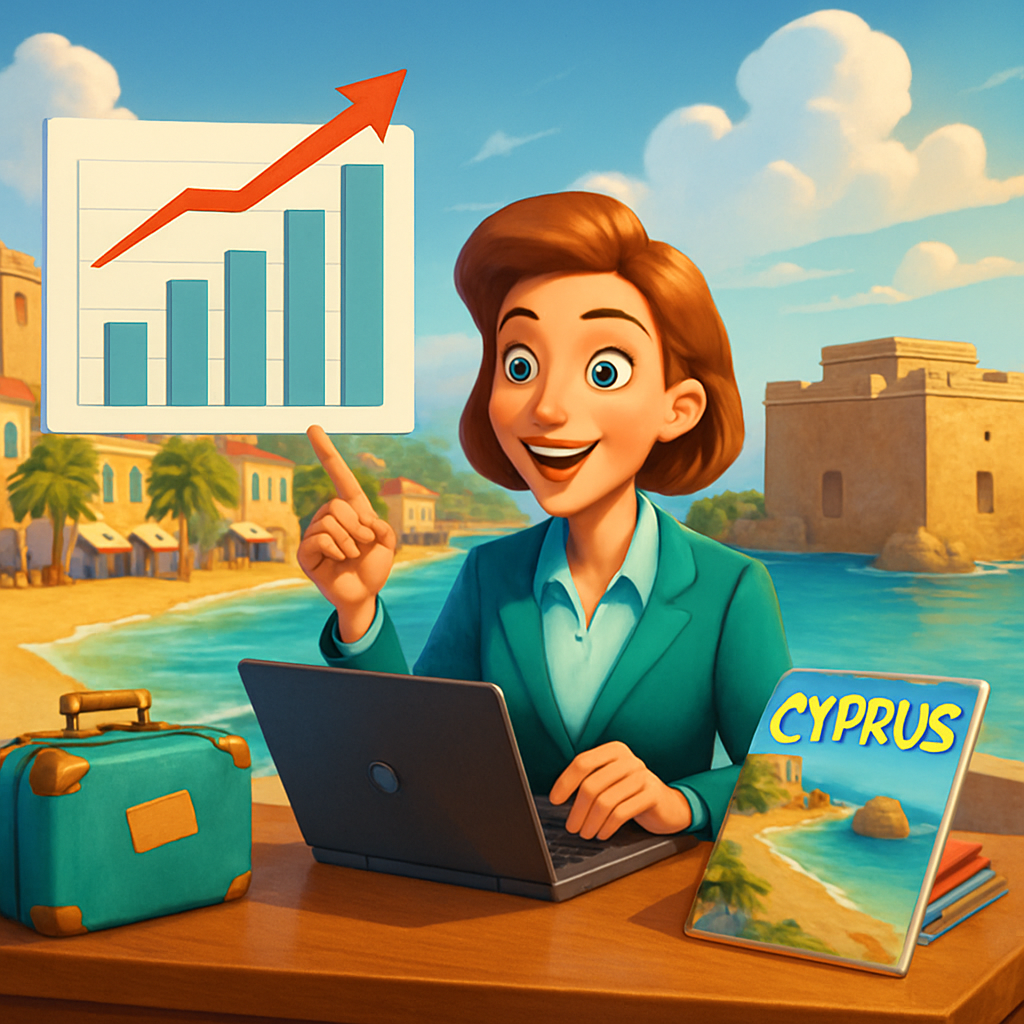 В период с января по июль 2025 года доходы от туризма на Кипре увеличились на 17,4% по сравнению с аналогичным периодом 2024 года