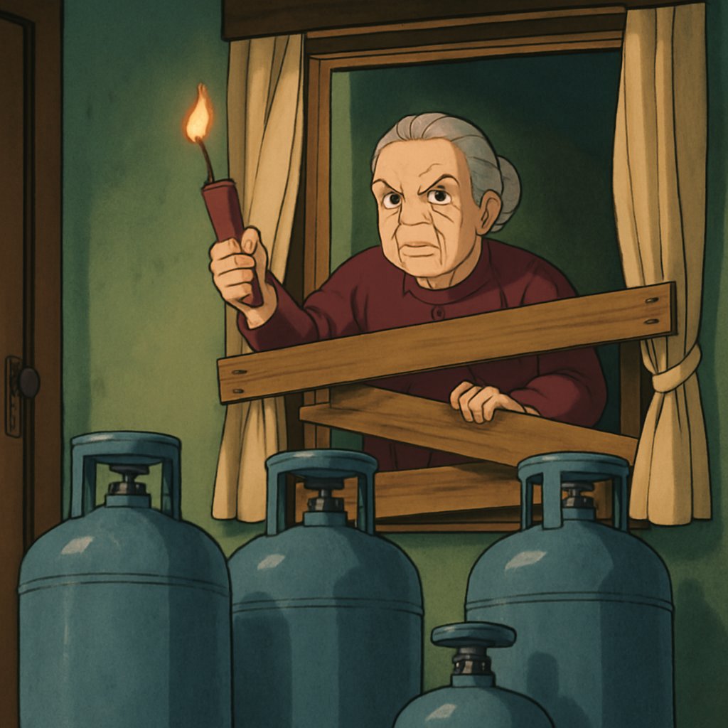 В Лимассоле 65-летняя женщина забаррикадировалась в своем доме и угрожает взорвать его с помощью газовых баллонов