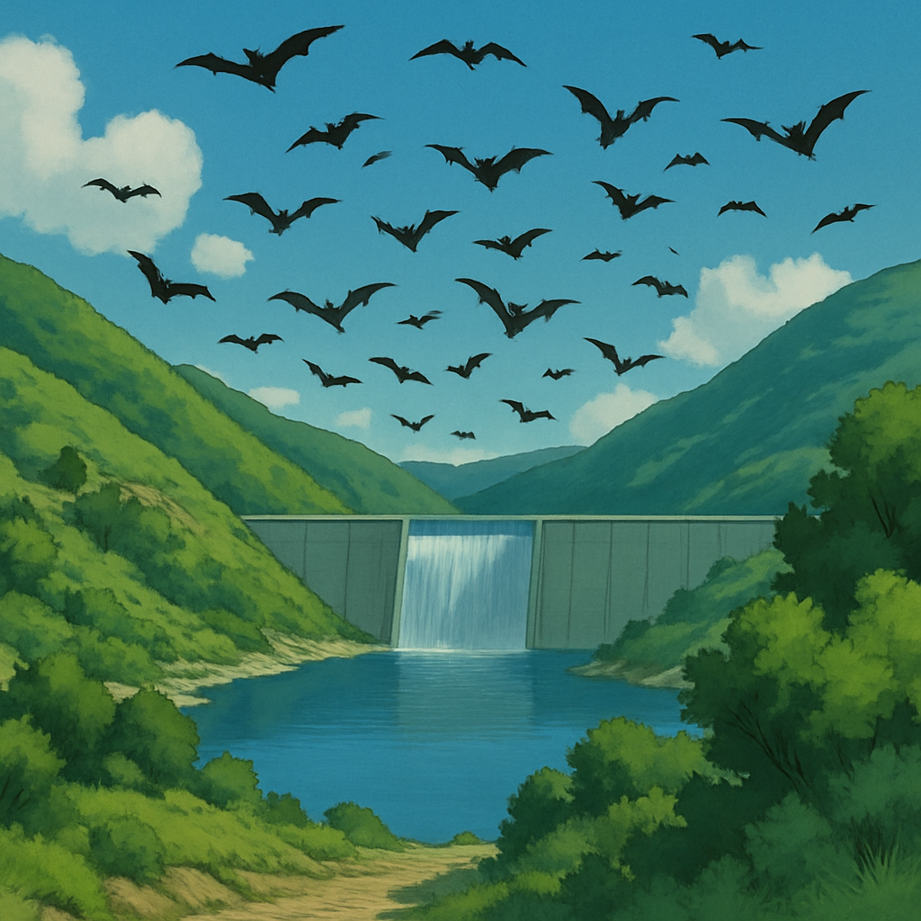 The colony of protected bats is returning to the Mavrokolimbos Dam in Paphos after the facility's repair and the restoration of the necessary water level