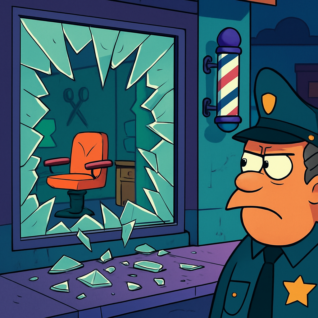 Ночью в Лимассоле неизвестные разбили витрину парикмахерской, которая принадлежит человеку, разыскиваемому за покушение на убийство мужчины в субботу