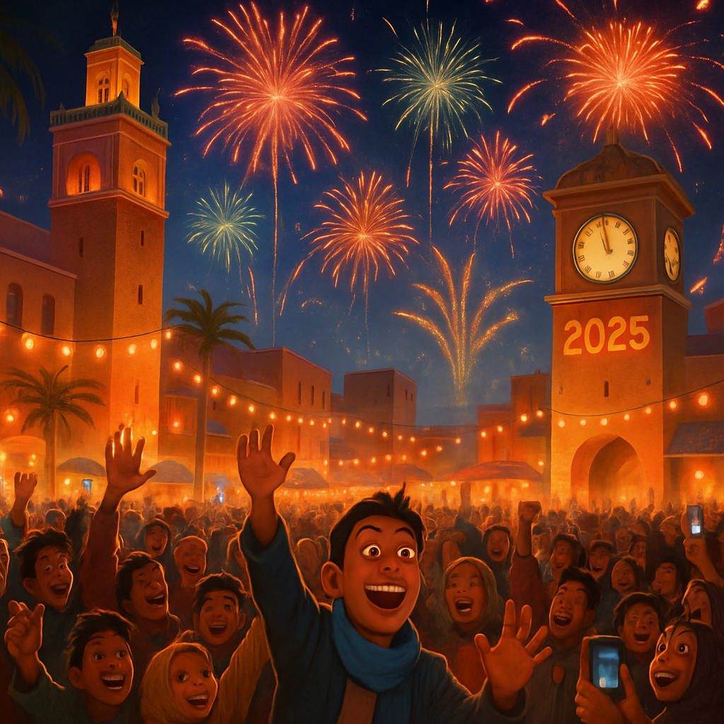 Morocco welcomed the New Year with celebrations across the country