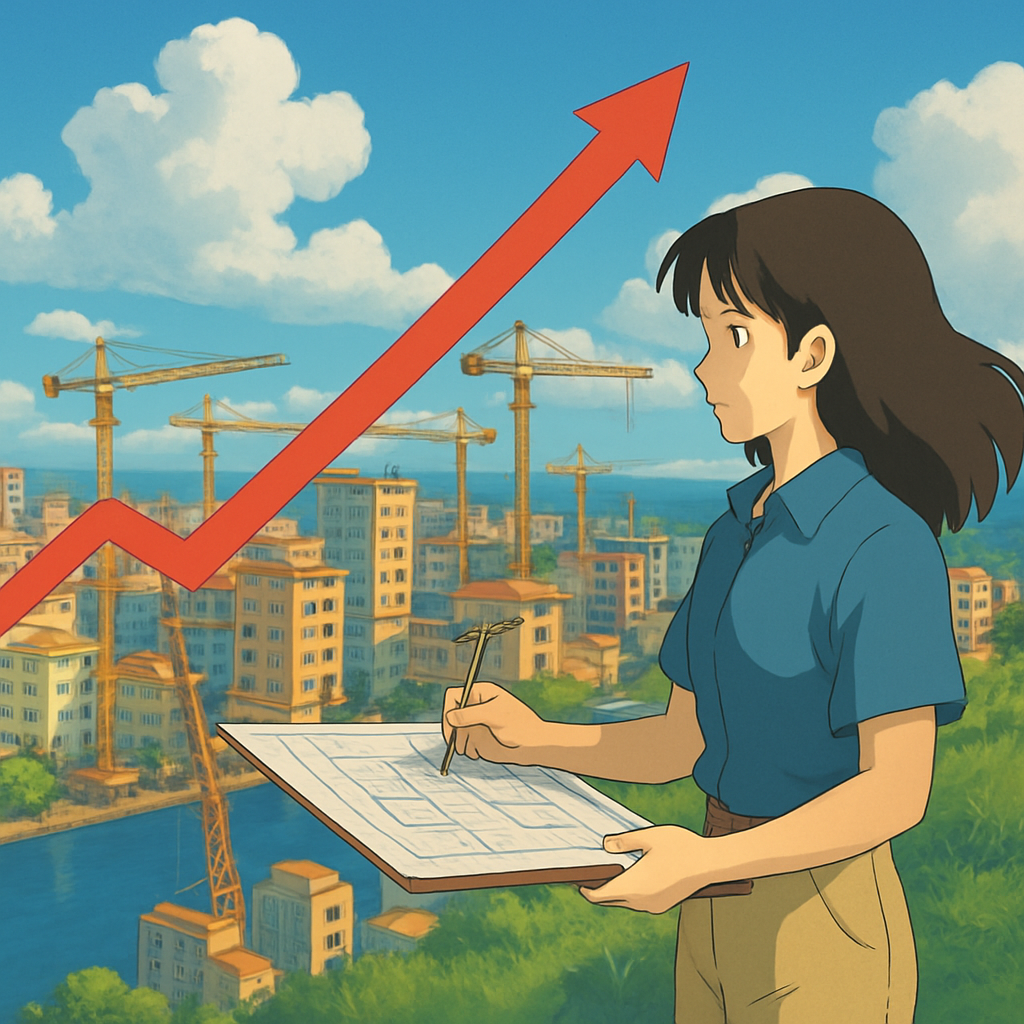 За первые 7 месяцев года количество заявок на строительство в Ларнаке увеличилось на 53% по сравнению с аналогичным периодом прошлого года