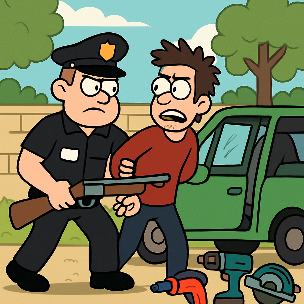 В Ларнаке арестовали мужчину за кражу охотничьего ружья и электроинструментов