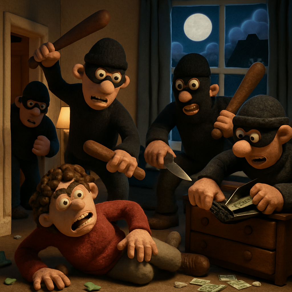 В Никосии ночью несколько человек ворвались в дом, напали на жильцов с дубинками и ножами, украли деньги и повредили имущество