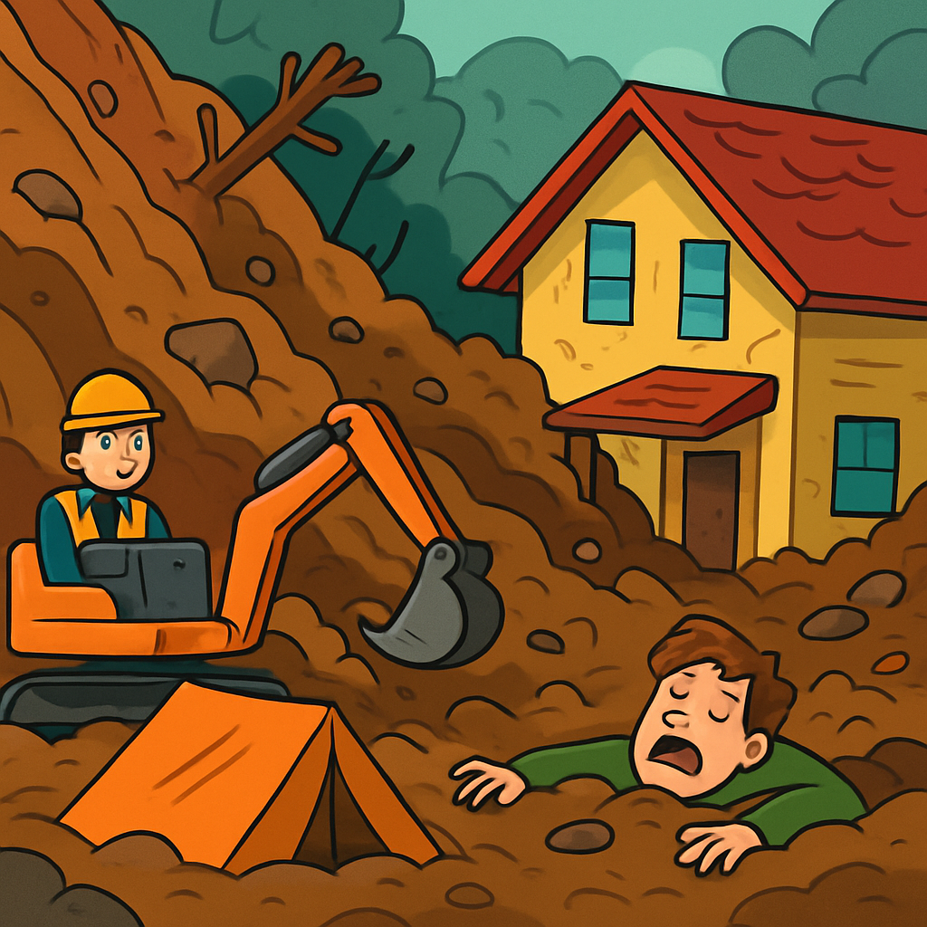 Landslides ploughed into a home and a campsite in northern New Zealand on Thursday, killing at least two people and leaving others missing under tonnes of mud