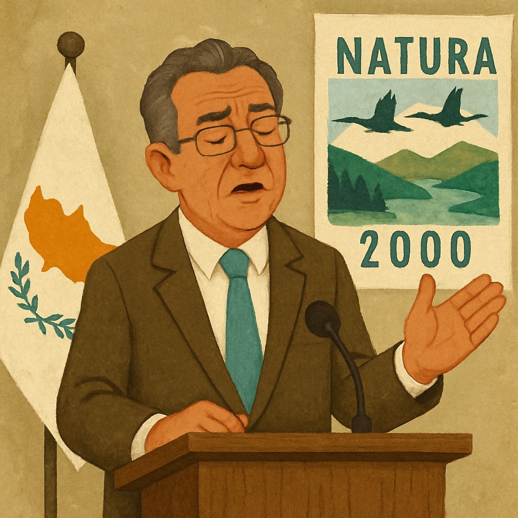 Министр сельского хозяйства Кипра признает задержки в выполнении европейских обязательств по защите территорий «Натура 2000», сообщая, что на сегодняшний день издано только 11 из 37 необходимых постановлений