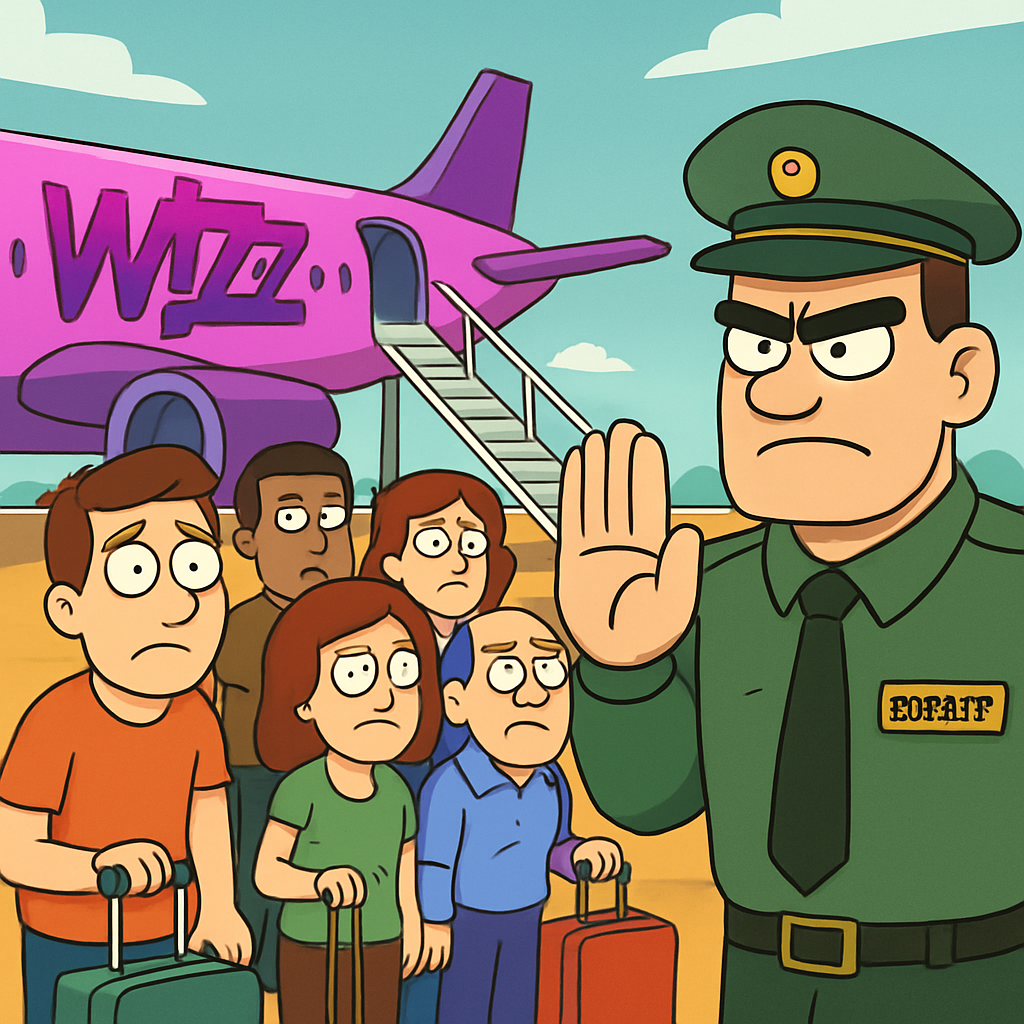 Наш читатель сообщил, что примерно 30-50 людей сегодня не пустили на борт WizzAir Ларнака - Ереван