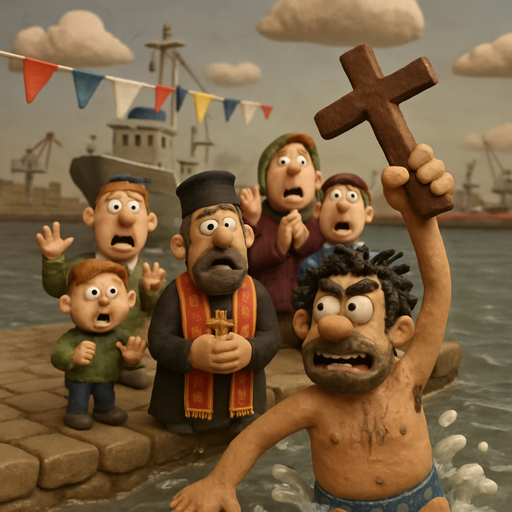 An incident occurred in the port of Limassol during the Epiphany celebration: as a result of the traditional diving for the cross, the man who retrieved the cross from the sea did not return it to the priest