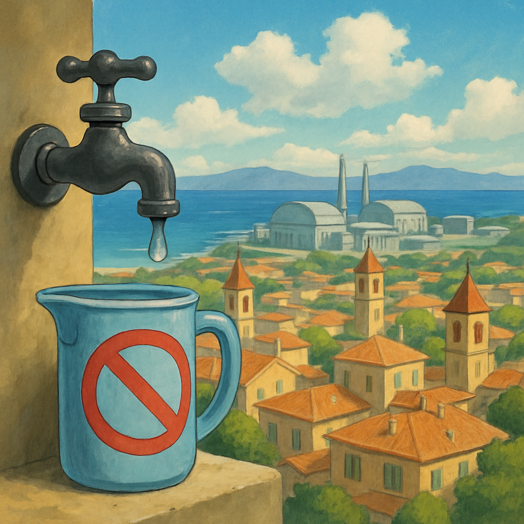 From February 17 to 19, the supply of drinking water to Larnaca, Nicosia, and Famagusta will be reduced due to scheduled maintenance of the desalination plant