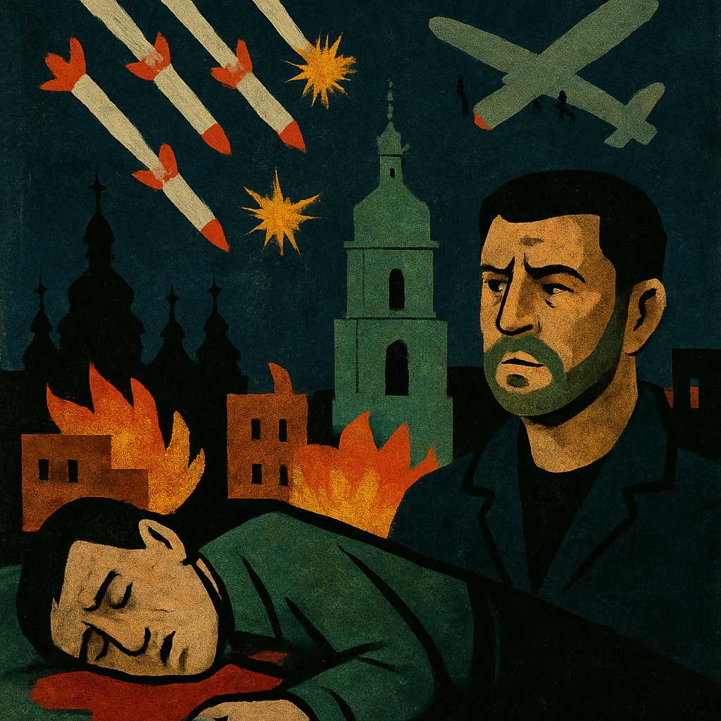 At least one person was killed after Russia launched an overnight barrage of drones and missiles targeting Kyiv and the northern Chernihiv region