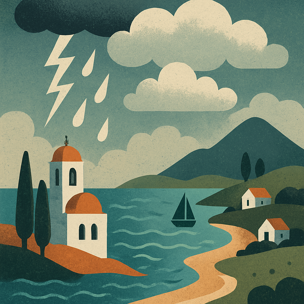 В воскресенье на Кипре будет частично облачно, с локальными дождями и отдельными грозами