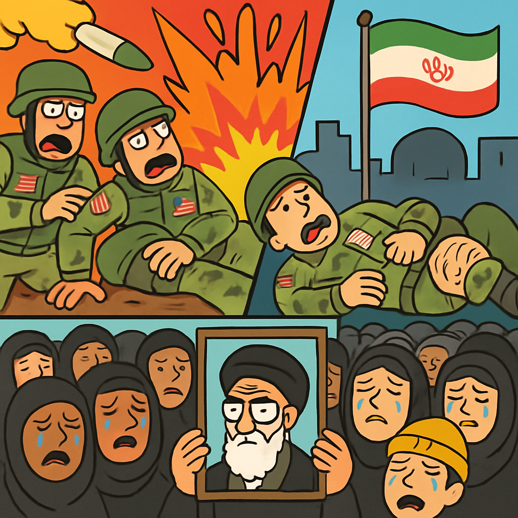 Los ataques de represalia iraníes mataron a tres miembros del servicio estadounidense e hirieron a varios en Israel, mientras miles en Yazd lloraban, tras la muerte del Ayatollah Ali Khamenei